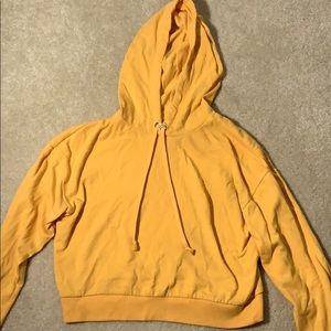 Cropped Yellow Hoodie H&M